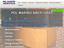 Tablet Screenshot of polmarinioaberturas.com.ar
